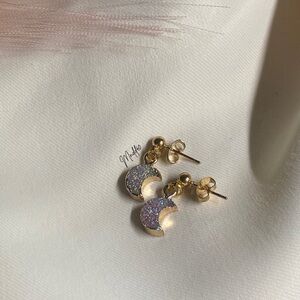 1 LEFT - Handmade Moon Earrings